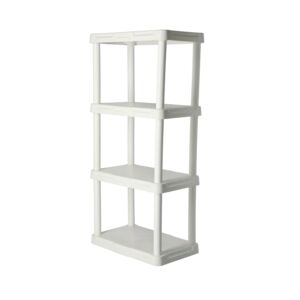 4 TIER SHELF 14X22X48" SOLID WHITE 4 TIER SHELF 14X22X48" SOLID WHITE